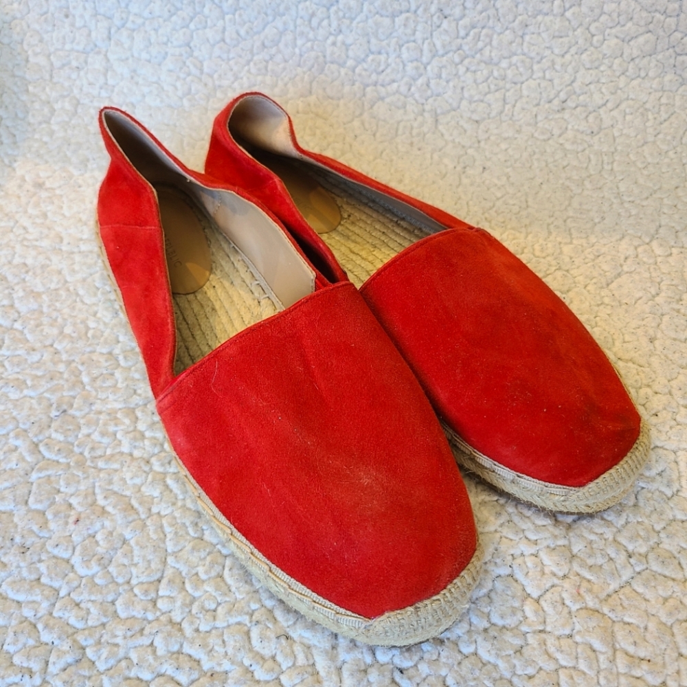 Banana Republic LOA red suede espadrilles